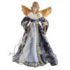 17" Indigo Blue Delft Angel Christmas Tree Topper J6099