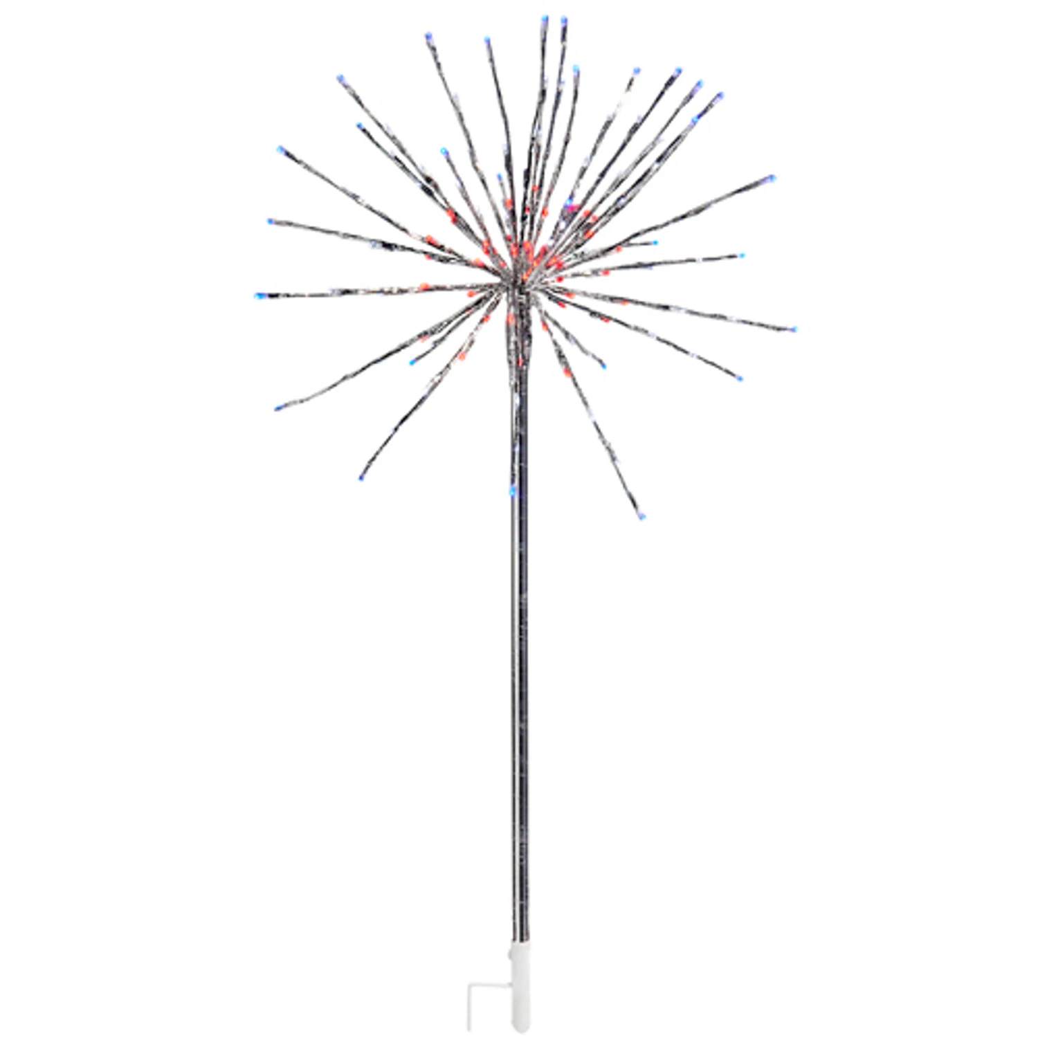 Raz 4' Silver Starburst With Red, White, And Blue LED Lighted Stake L4537005 2 Raz 4' Silver Starburst With Red, White, And Blue LED Lighted Stake L4537005 - Image 2