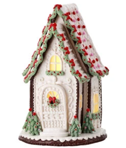 Regency 13" LED Lighted A Frame Christmas Gingerbread House Decoration MXT65504