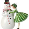 Regency 6.5" Retro Snowman With Lady Christmas Figure MTX73132