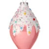 Regency 5" Sprinkles Pink Glass Finial Christmas Ornament MTX74657