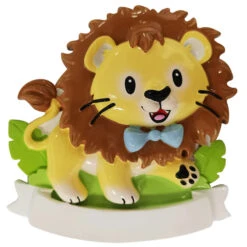 Boy Lion Cub Personalized Christmas Ornament OR2362-M -Christmas Decor Shop OR2362 M 66502.1653499140