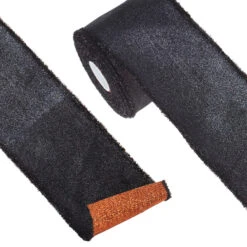 Raz 4" Black And Orange Double Sided Glitter Wired Halloween Ribbon R4271760
