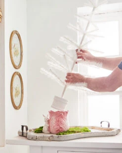 Raz 36" White Feather Christmas Or Easter Tree 4416056 -Christmas Decor Shop RazSummer24COMP 20390 68139.1706556666