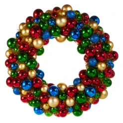 Raz 24" Christmas Shop Ball Ornament Christmas Wreath W4516429