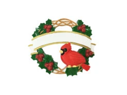 Cardinal With Wreath Personalized Christmas Ornament OR1905 -Christmas Decor Shop api7icqov 75000.1646091913