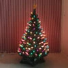 21.5" Medium 1950's Lighted Green Ceramic Christmas Tree