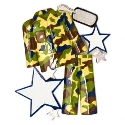 Armed Services Camo Army Uniform Personalized Christmas Ornament -Christmas Decor Shop apidyvcqc 48540.1646091887
