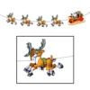 Beistle Santa & Sleigh Streamer 8' Christmas Garland 22224