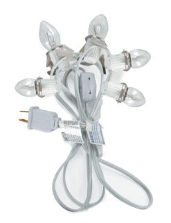 9 Ft Christmas Village Replacement Light Cord With 5 Bulbs 6403