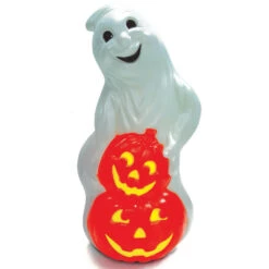 31" Ghost With Pumpkins Halloween Blow Mold 56480