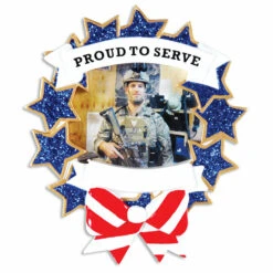 Armed Forces Military Picture Frame Personalized Christmas Ornament -Christmas Decor Shop apilm9z8k 33904.1646091891