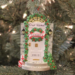 Front Door With Steps Personalized Christmas Ornament -Christmas Decor Shop apinomf7u 09607.1668119963