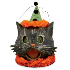 Bethany Lowe 10" Sassy Cat Candy Container Halloween Decoration TJ8284