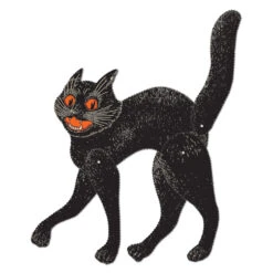 Beistle 20.5" Vintage Halloween Jointed Scratch Cat 01177