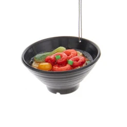 Kurt Adler 2.75" Set Of 3 Asian Rice & Noodle Bowl Christmas Ornament D4237 -Christmas Decor Shop d4237c 32172.1677695021