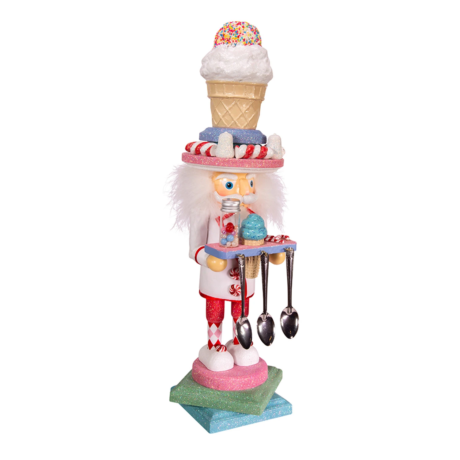 Kurt Adler 19" Hollywood Nutcrackers Ice Cream Nutcracker Christmas Figure HA0404 2 Kurt Adler 19" Hollywood Nutcrackers Ice Cream Nutcracker Christmas Figure HA0404 - Image 2