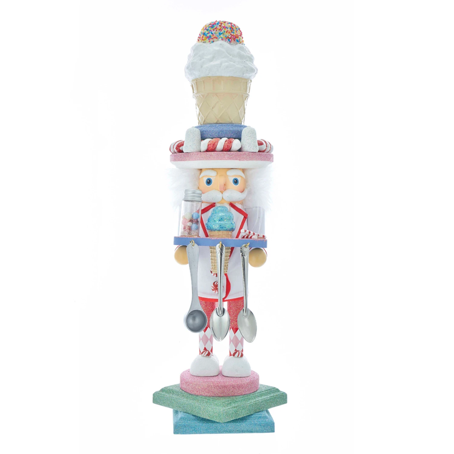 Kurt Adler 19" Hollywood Nutcrackers Ice Cream Nutcracker Christmas Figure HA0404 1 Kurt Adler 19" Hollywood Nutcrackers Ice Cream Nutcracker Christmas Figure HA0404