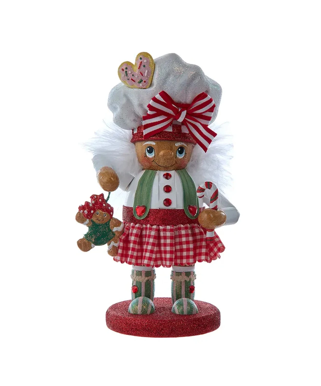 Kurt Adler 10" Hollywood Nutcrackers Gingerbread Baker Girl Nutcracker HA0713 1 Kurt Adler 10" Hollywood Nutcrackers Gingerbread Baker Girl Nutcracker HA0713