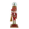 Kurt Adler 20" Hollywood Nutcrackers Dance Of The Sugar Plum Fairy Musical Water Globe Hat Nutcracker HA0725