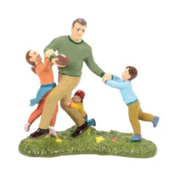 Department 56 Halloween Village Let's Get Dad! Football Figure 6014704