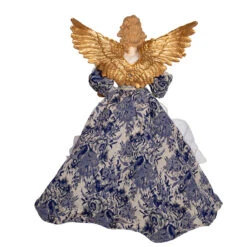 17" Indigo Blue Delft Angel Christmas Tree Topper J6099 -Christmas Decor Shop j6099 03 22843.1653408815