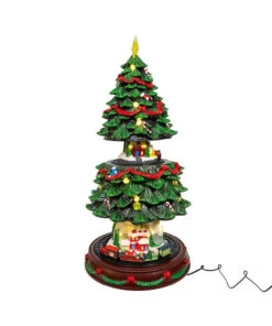 Kurt Adler Animated Musical Turning Christmas Tree Tabletop Decoration JEL1333 -Christmas Decor Shop jel1333 01 57725.1746472799