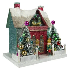 Cody Foster Merry & Bright Glitter Chalet Christmas House HOU-287