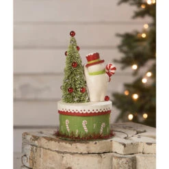 Bethany Lowe 9" Happy Snowman On Box Christmas Decoration TL2361 -Christmas Decor Shop tl2361 2 lg 31989.1719523433