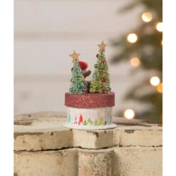 Bethany Lowe 5" Merry Brights Deer On Box Christmas Decoration TL2375 -Christmas Decor Shop tl2375 2 lg 60869.1719525224