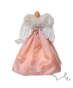 Kurt Adler 14" Pink & Ivory Angel Christmas Tree Topper UL2252 -Christmas Decor Shop ul2252 03 67716.1746545202
